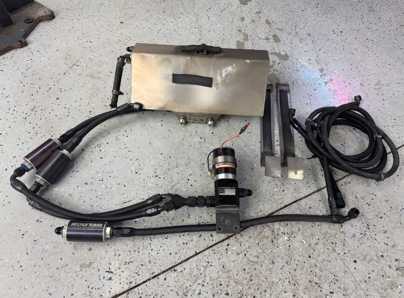 Weldon 2345 pump w Lines and filters (Used)